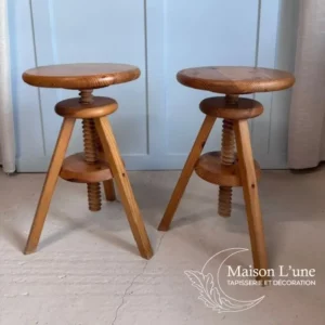 Tabouret en bois