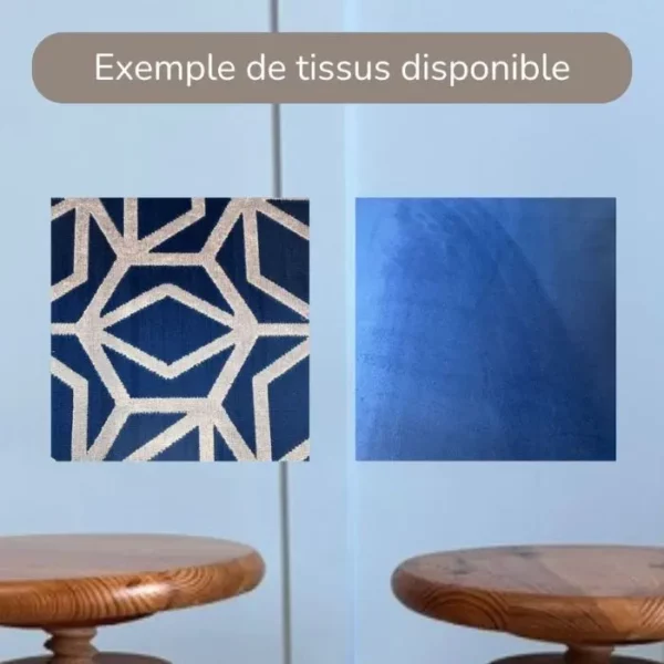 Tabouret à personnaliser choix du tissus