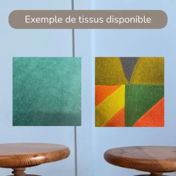 Tabouret à personnaliser choix du tissus