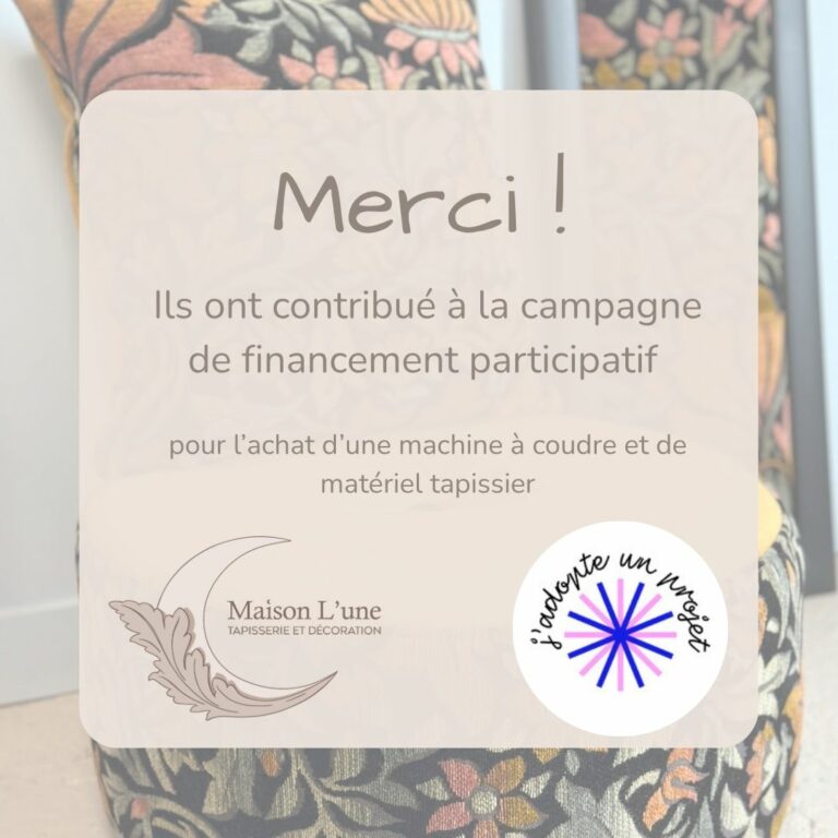 Un grand merci aux contributeurs de la cagnotte!