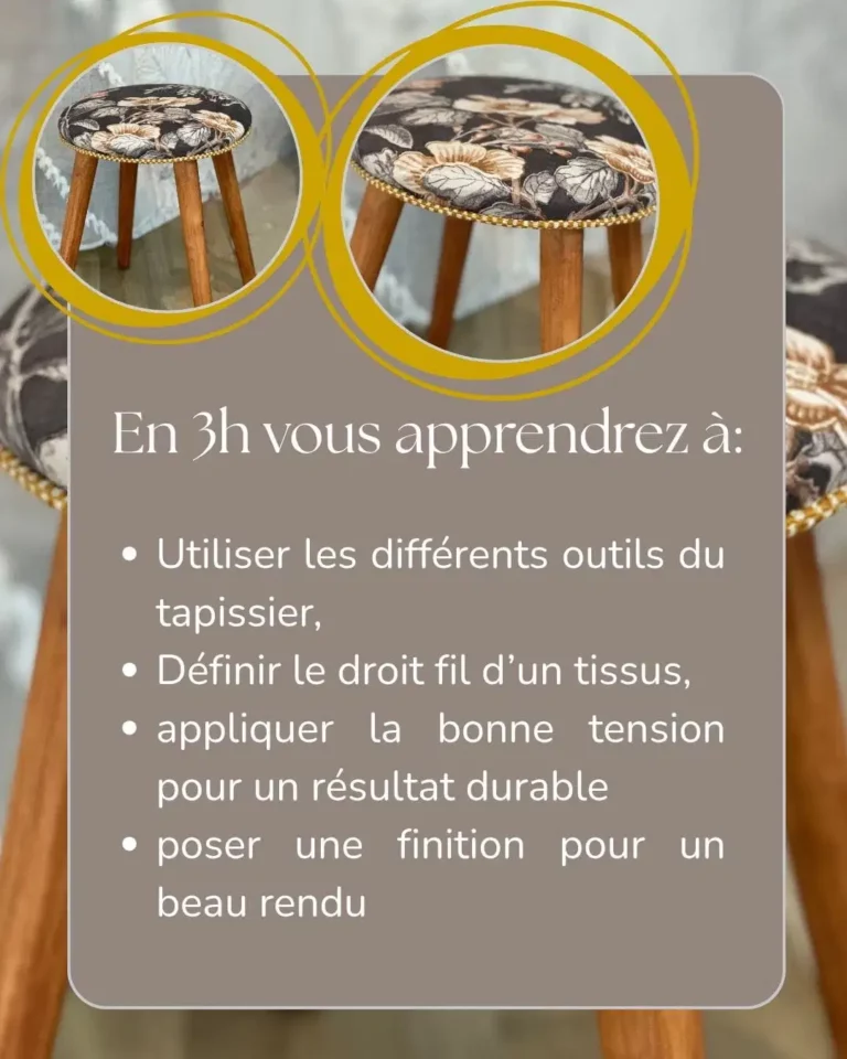 Atelier d'initiation tabouret