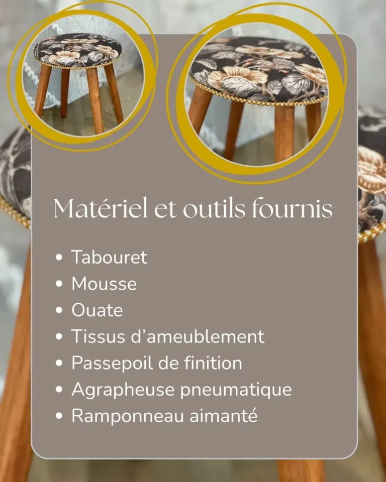 Atelier d'initiation tabouret