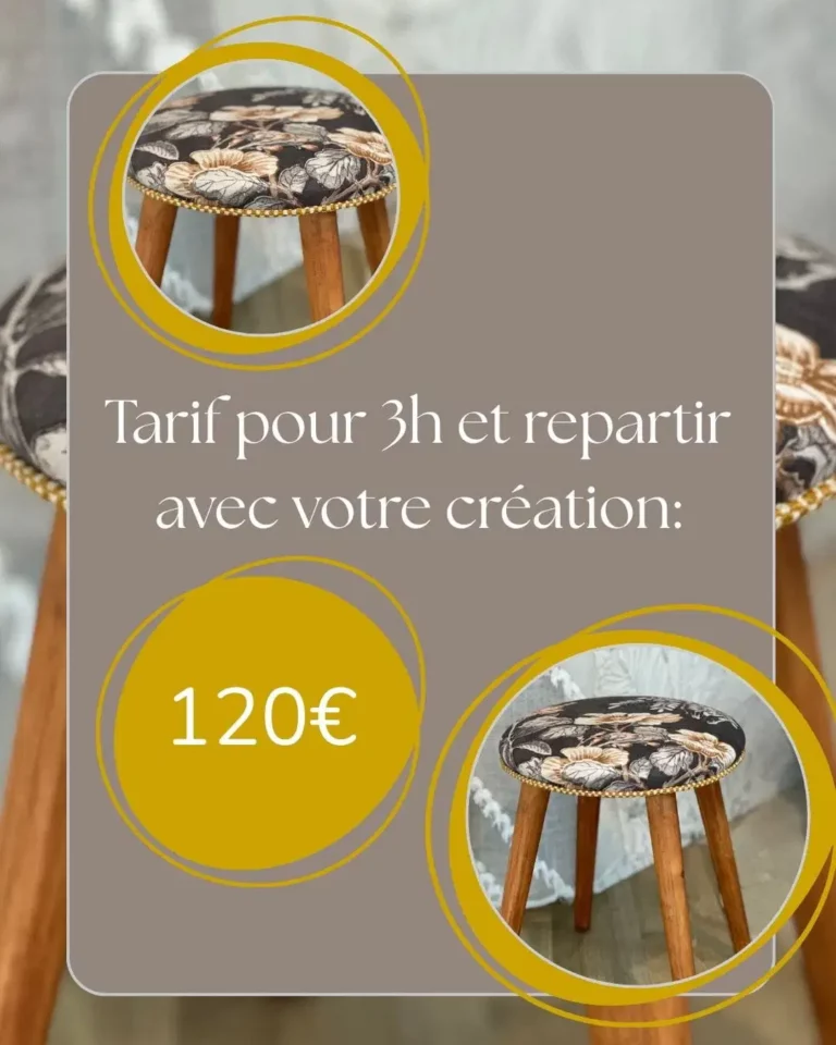 Atelier d'initiation tabouret