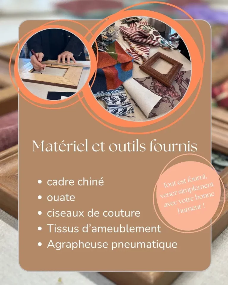 atelier DIY cadre déco