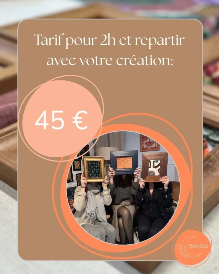atelier DIY cadre déco